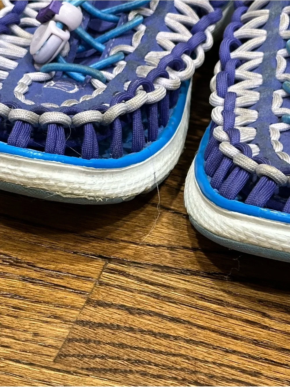 Keen Uneek Woven Cord Sandals Purple Blue Women 7.5 8 / Youth 6⁠
